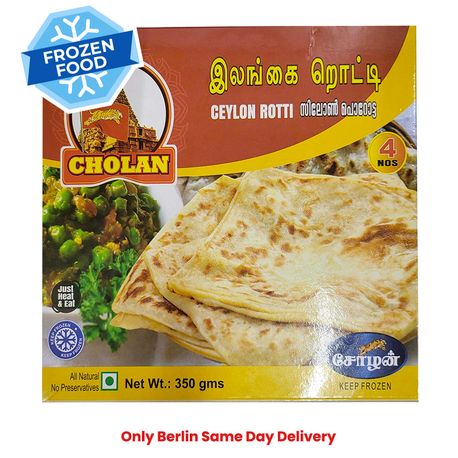 Frozen Cholan Ceylon Roti 350gm - Only Berlin Same Day Delivery - Spice Village