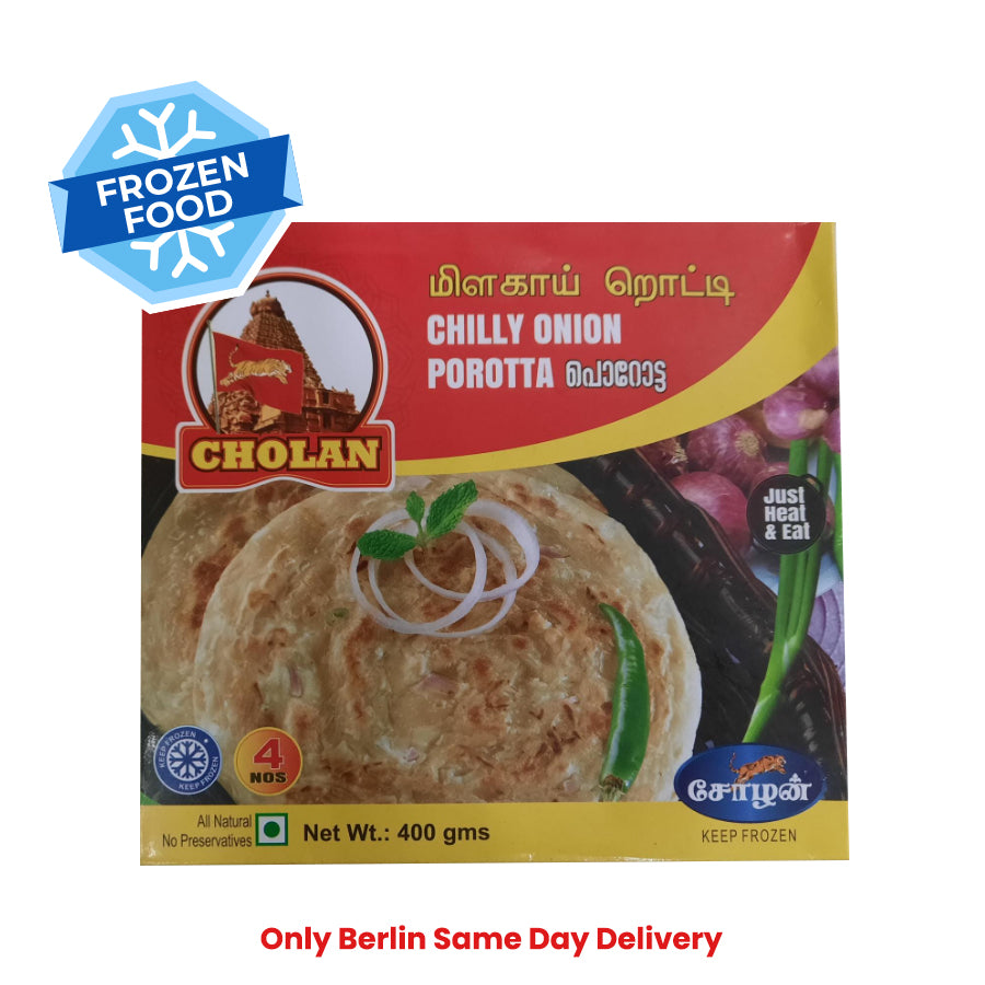 Frozen Cholan Chilly Onion Paratha 400gm - Only Berlin Same Day Delivery - Spice Village