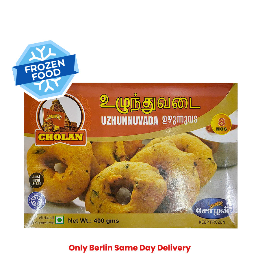 Frozen Cholan Uzhunnuvadai 400gm - Only Berlin Same Day Delivery - Spice Village