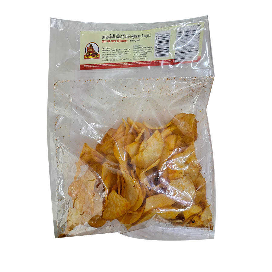 Cholan Cassava Chips (Extra Hot) 150gm - Spice Village