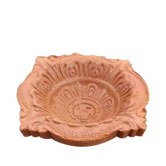 Clay Diya with Internal Design
