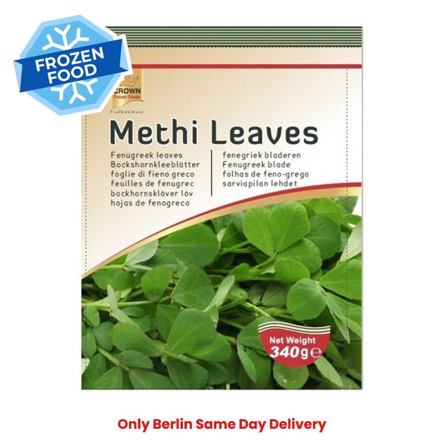 Frozen Crown Methi Leaves 340gm - Only Berlin Same Day Delivery