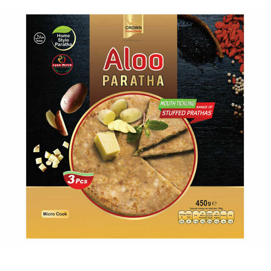 Frozen Crown Aloo Paratha 450gm - Only Berlin Same Day Delivery