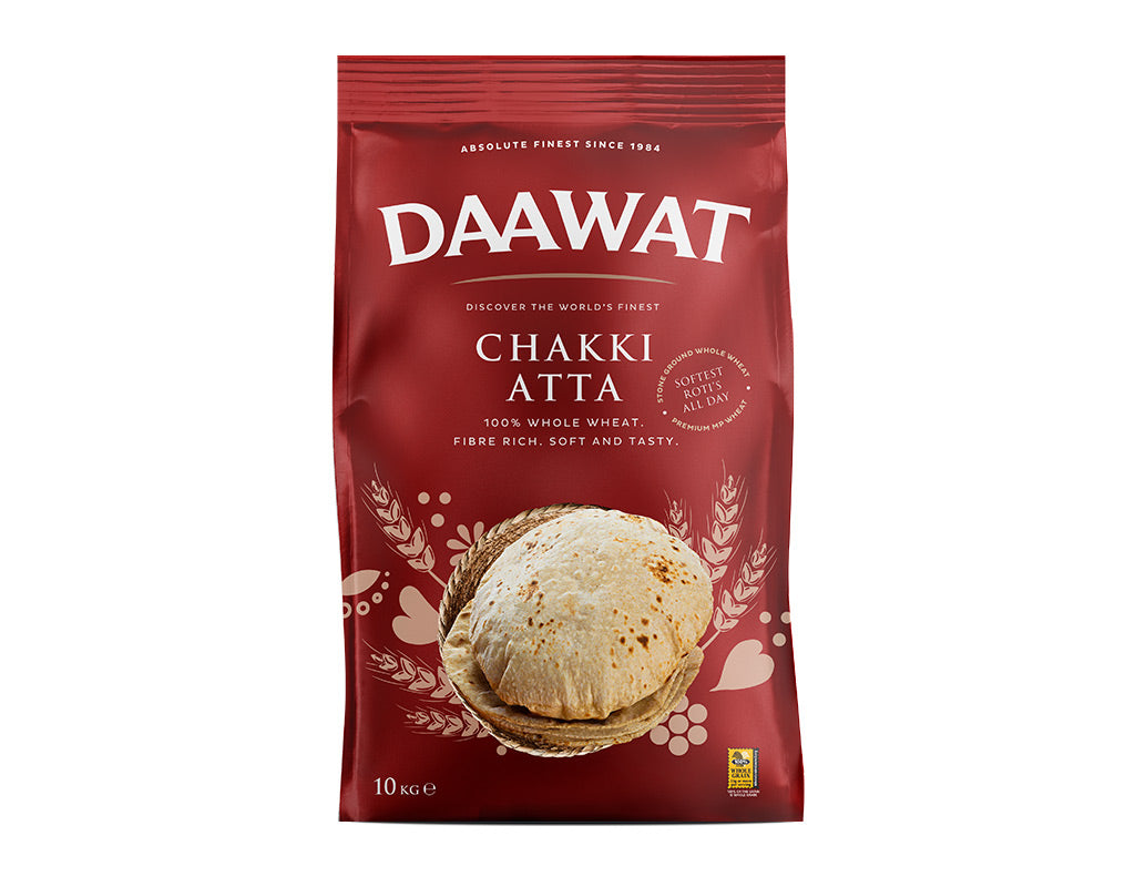 Daawat Chakki Atta (Wheat Flour) 10kg - Spice Village