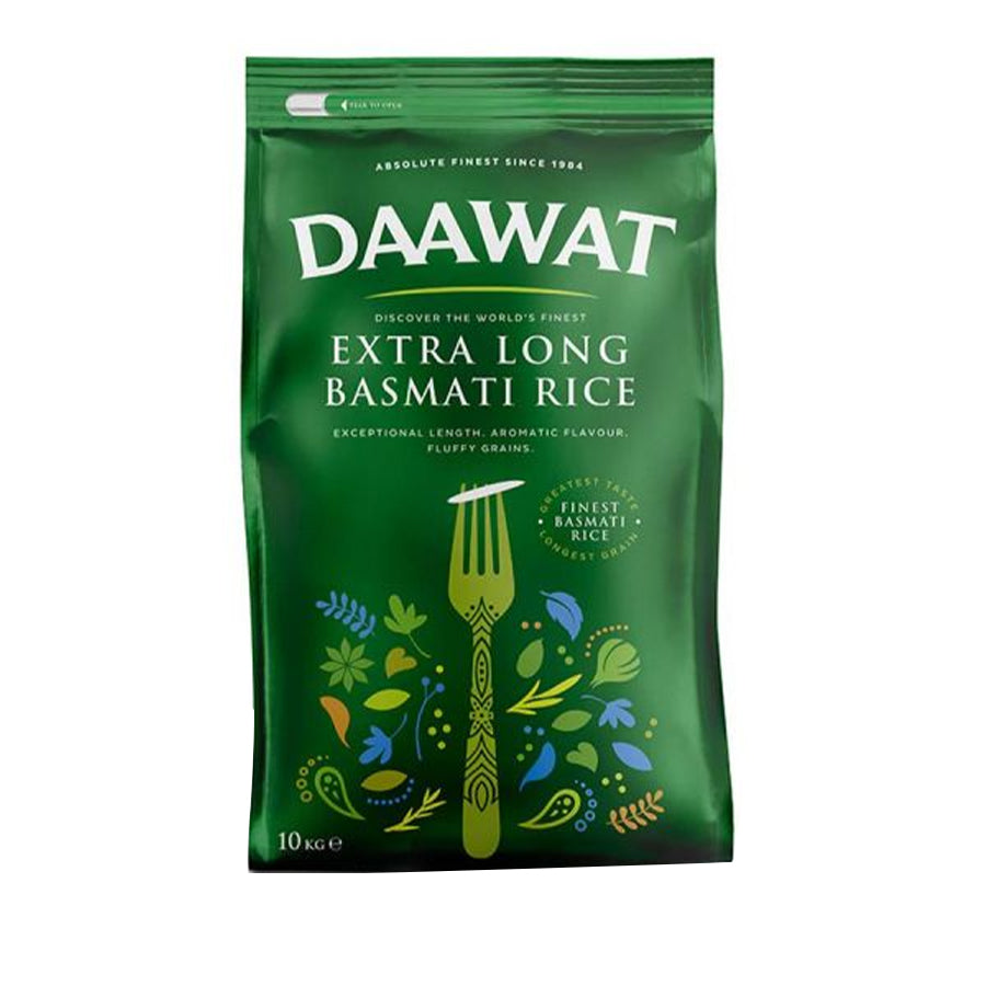 Daawat Extra Long Basmati Rice 10kg - Spice Village