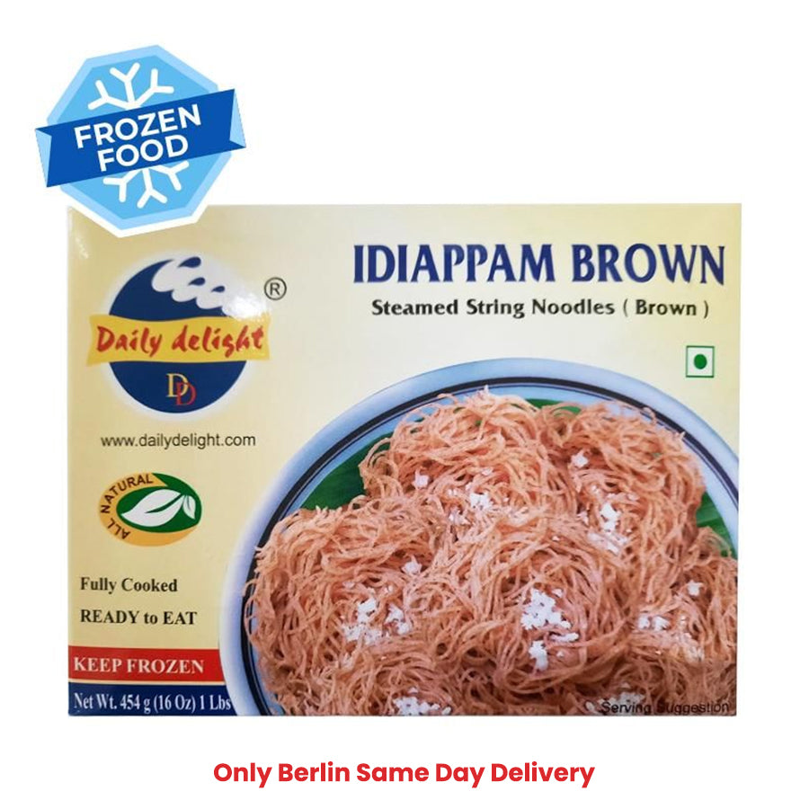 Frozen Daily Delight Idiappam Brown 454gm - Only Berlin Same Day Delivery - Spice Village