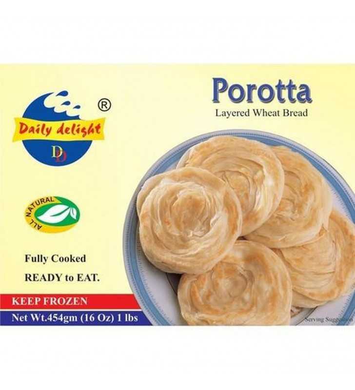 Frozen Daily Delight Porotta (5 pieces) 454gm - Only Berlin Same Day Delivery - Spice Village