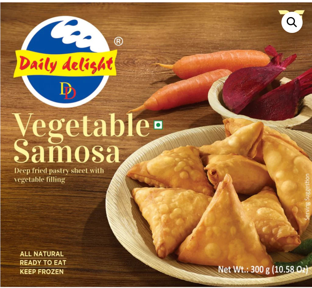 Frozen Daily Delight Vegetable Samosa 300gm - Spice Village