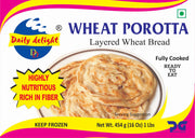 Frozen Daily Delight Wheat Porotta (6 pieces) 330gm - Only Berlin Same Day Delivery - Spice Village