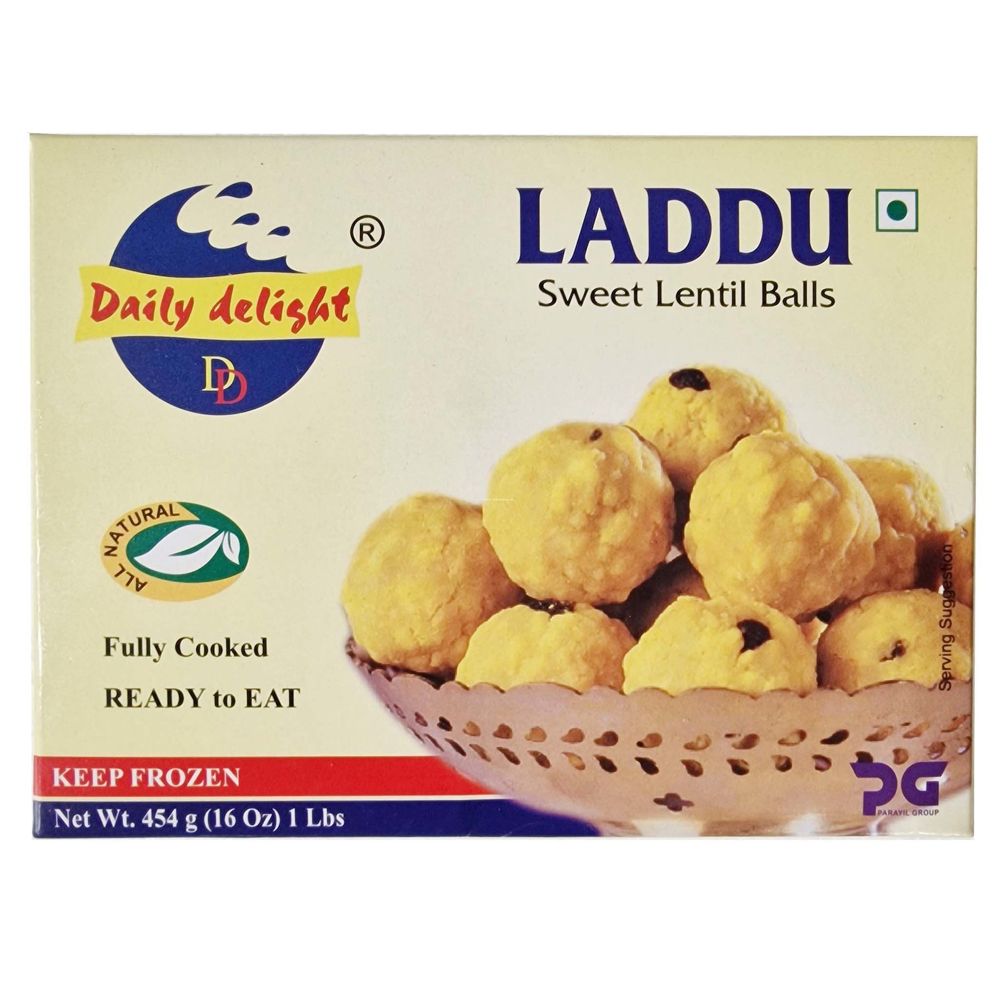 Frozen Daily delight Motichoor (Sweet lentil) Laddu 454gm - Only Berlin Same Day Delivery - Spice Village