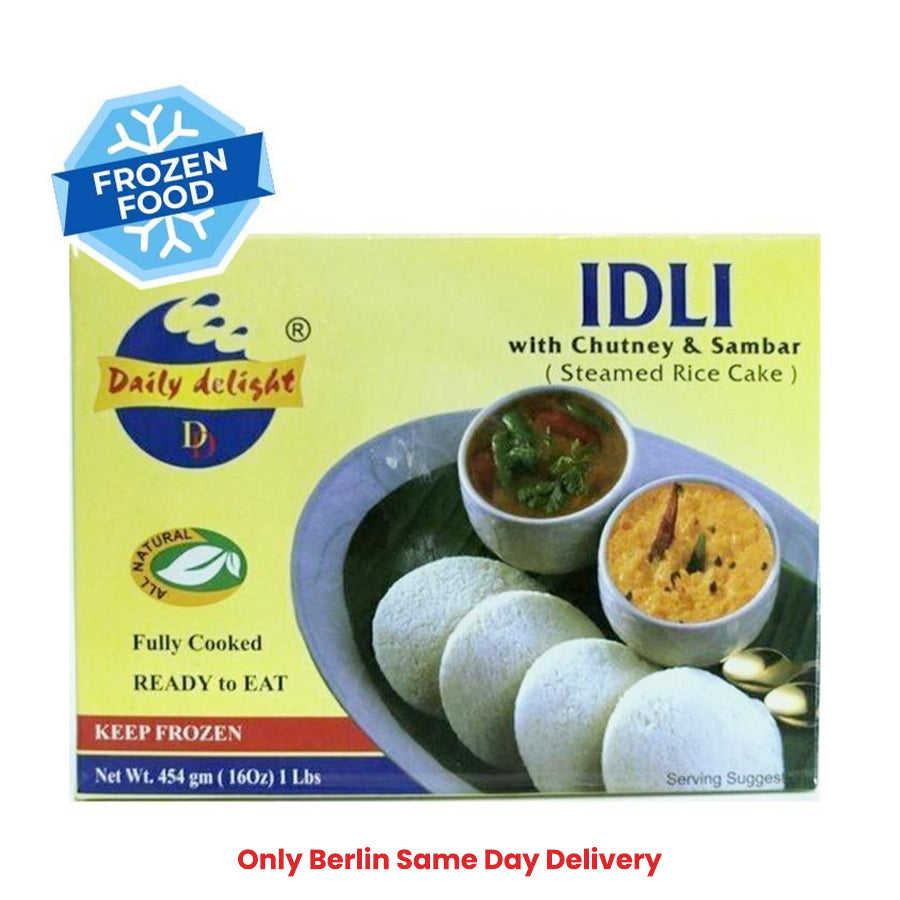 Frozen Daily Delight Idli With Chutney& Sambar 454gm - Only Berlin Same Day Delivery - Spice Village