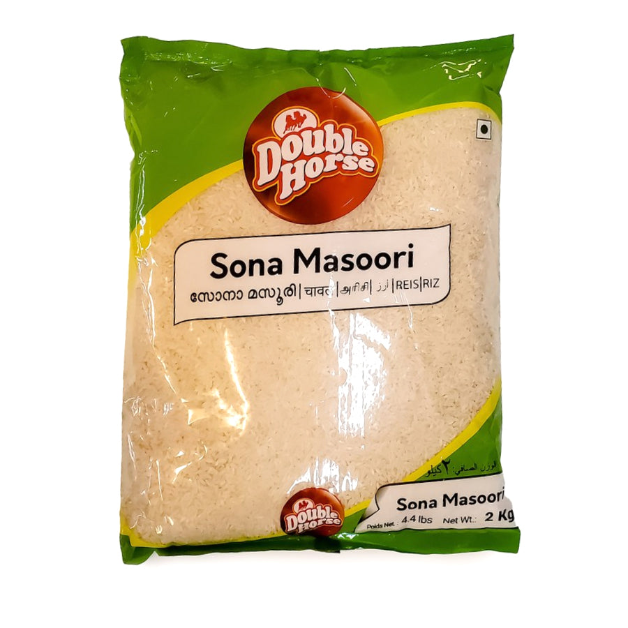 Double Horse Sona Masoori Rice 2kg - Spice Village
