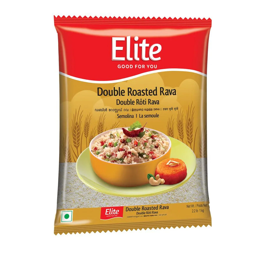 Elite Double Roasted Rava 1kg - Spice Village