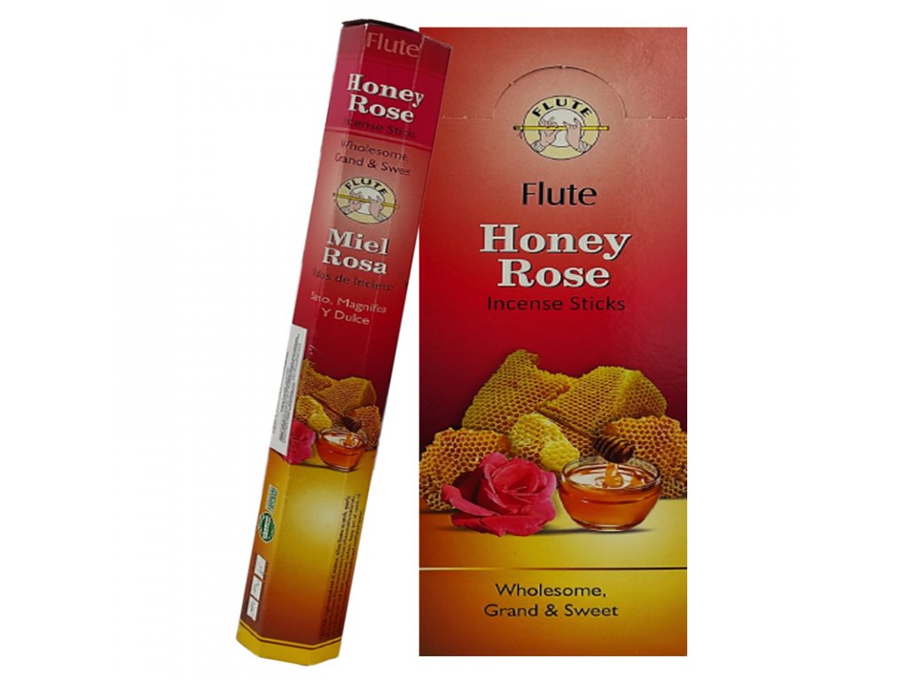Flute Incense Sticks - Honey Rose 20gm - Spice Village