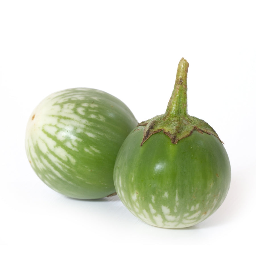 Fresh Green Round Aubergine 250gm