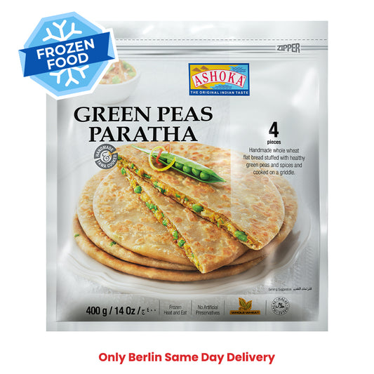 Frozen Ashoka Green Peas Paratha (4 pieces) 400gm - Only Berlin Same Day Delivery