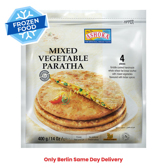 Frozen Ashoka Mix Vegetable Paratha (4 pieces) 400gm - Only Berlin Same Day Delivery