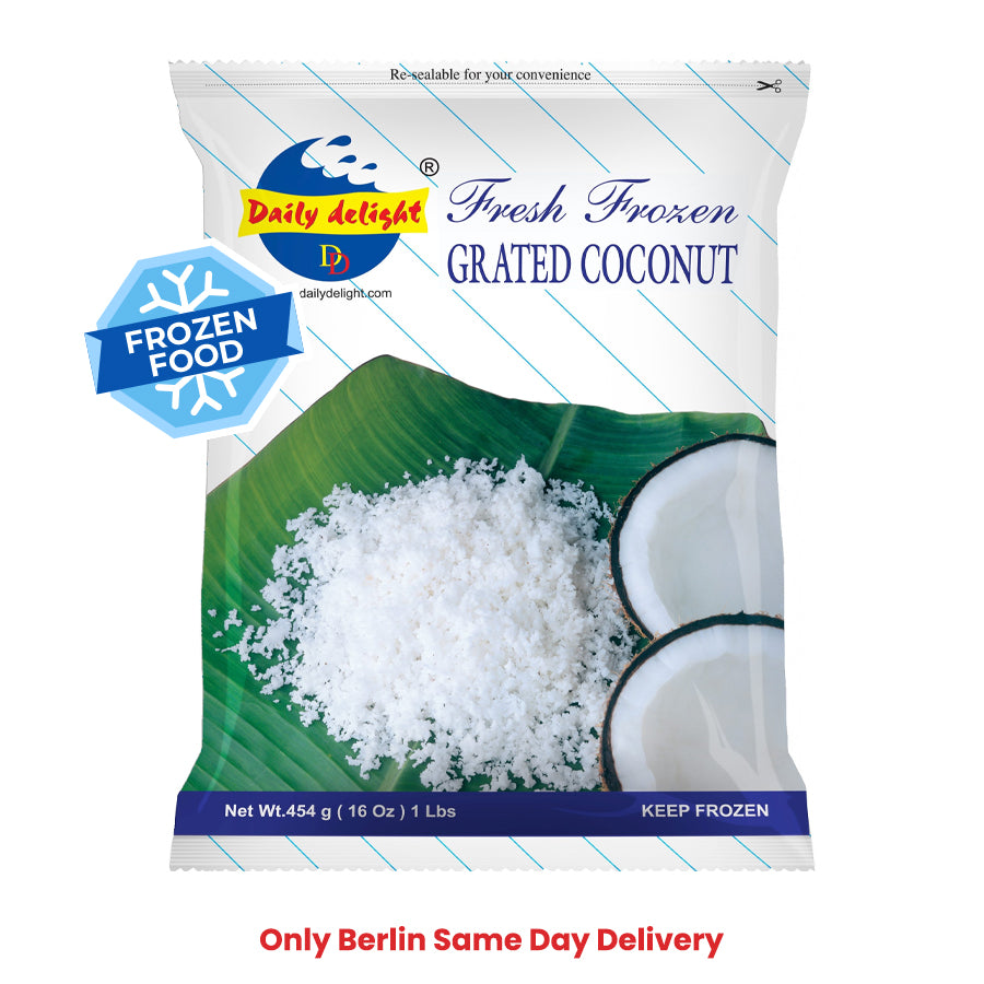 Frozen Daily Delight Shredded (Grated) Coconut 400gm - Only Berlin Same Day Delivery