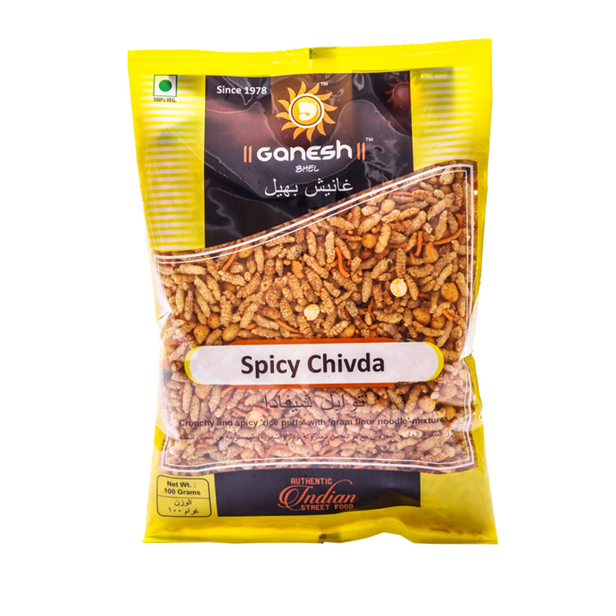 Ganesh Spicy Chiwda 100gm - Spice Village