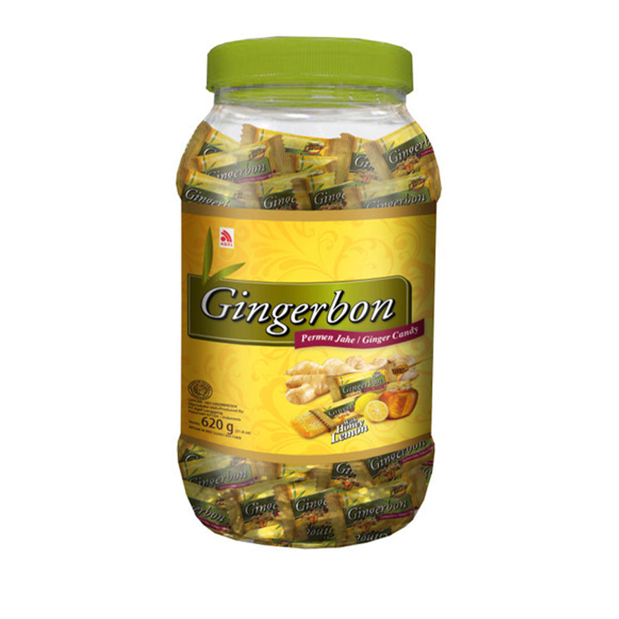 Gingerbon (Ginger candy) with Honey Lemon Jar 620gm - Spice Village