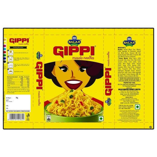 Gippi Masala Noodles 70gm x 4 (Pack of 4)