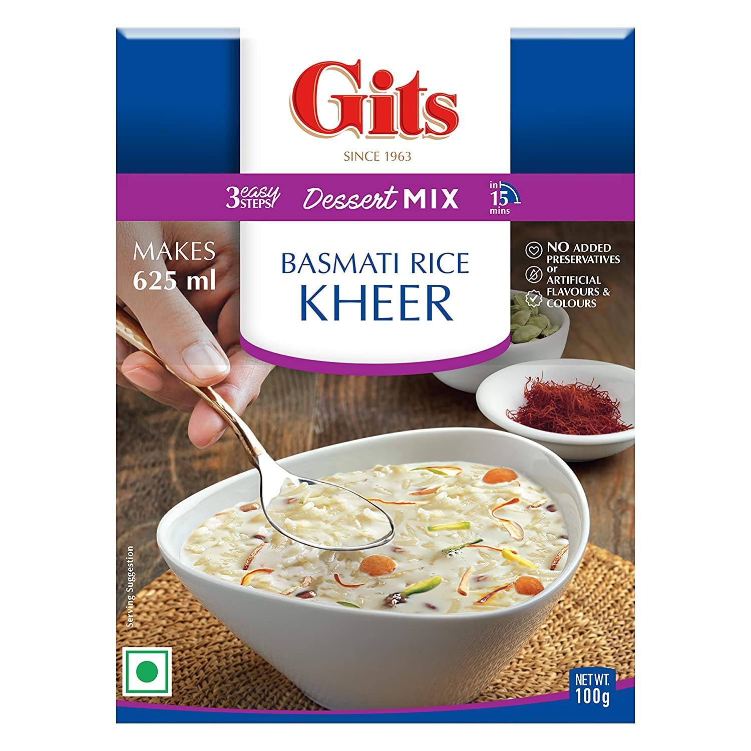 Gits Basmati Rice Kheer Mix 100gm - Spice Village