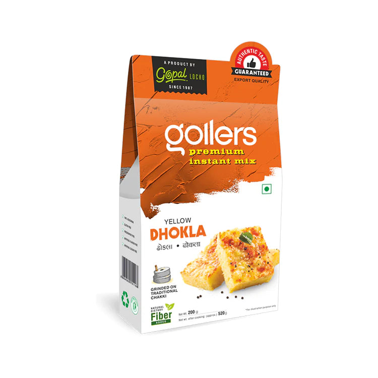 Gopal Locho Gollers Instant Mix Dhokala (Yellow) 200gm - Spice Village