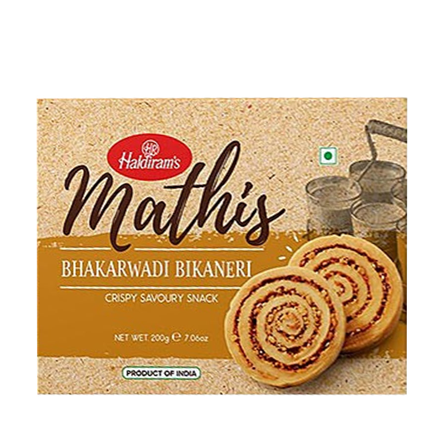 Haldiram's Bhakarwadi Bikaneri Mathis 200gm - Spice Village