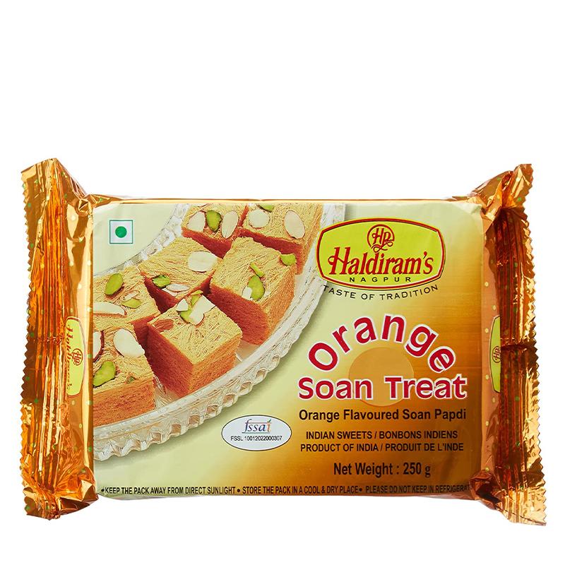 Haldiram's Orange Soan Papdi 250gm - Spice Village