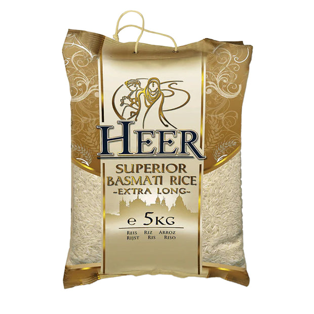 Heer Superior Extra Long Basmati Rice 5kg | Spice Village