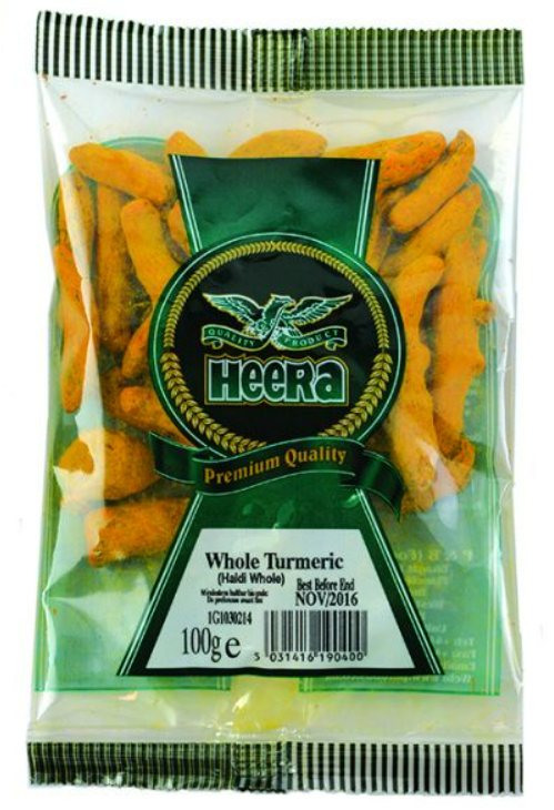 Heera Whole Haldi (Turmeric) 100gm - Spice Village