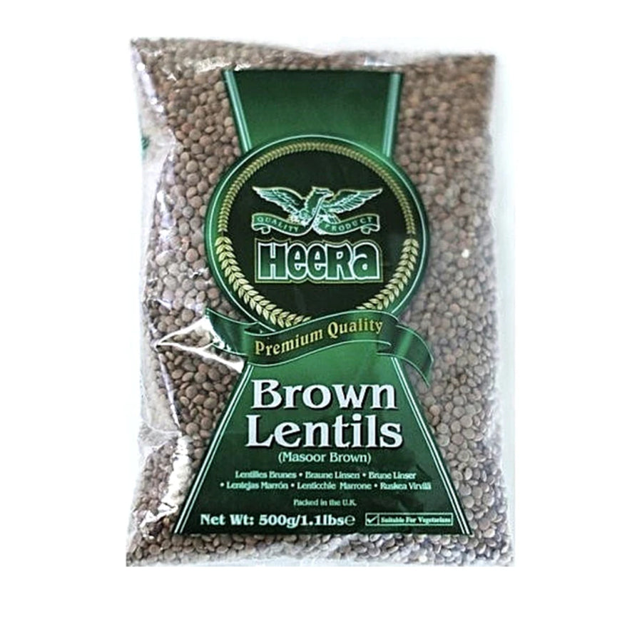 Heera Brown Lentils 500gm - Spice Village