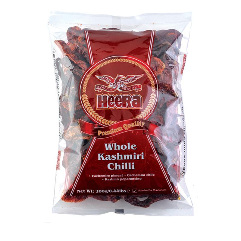 Heera  Kashmiri  Chilli  Whole  200gm - Spice Village