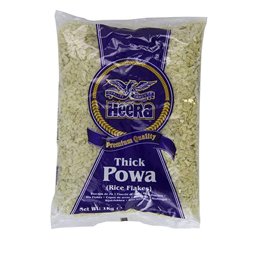 Heera Rice Flakes (Poha/Powa) Thick 1kg - Spice Village