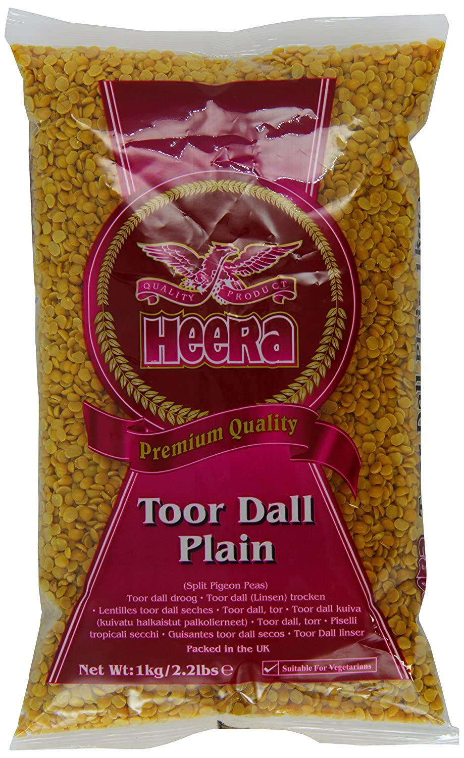 Heera Toor Dal Plain 1kg - Spice Village
