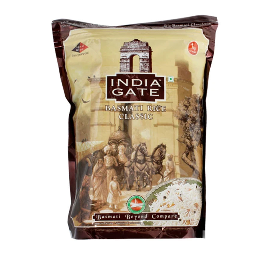 India Gate Basmati Rice Classic 1kg - Spice Village