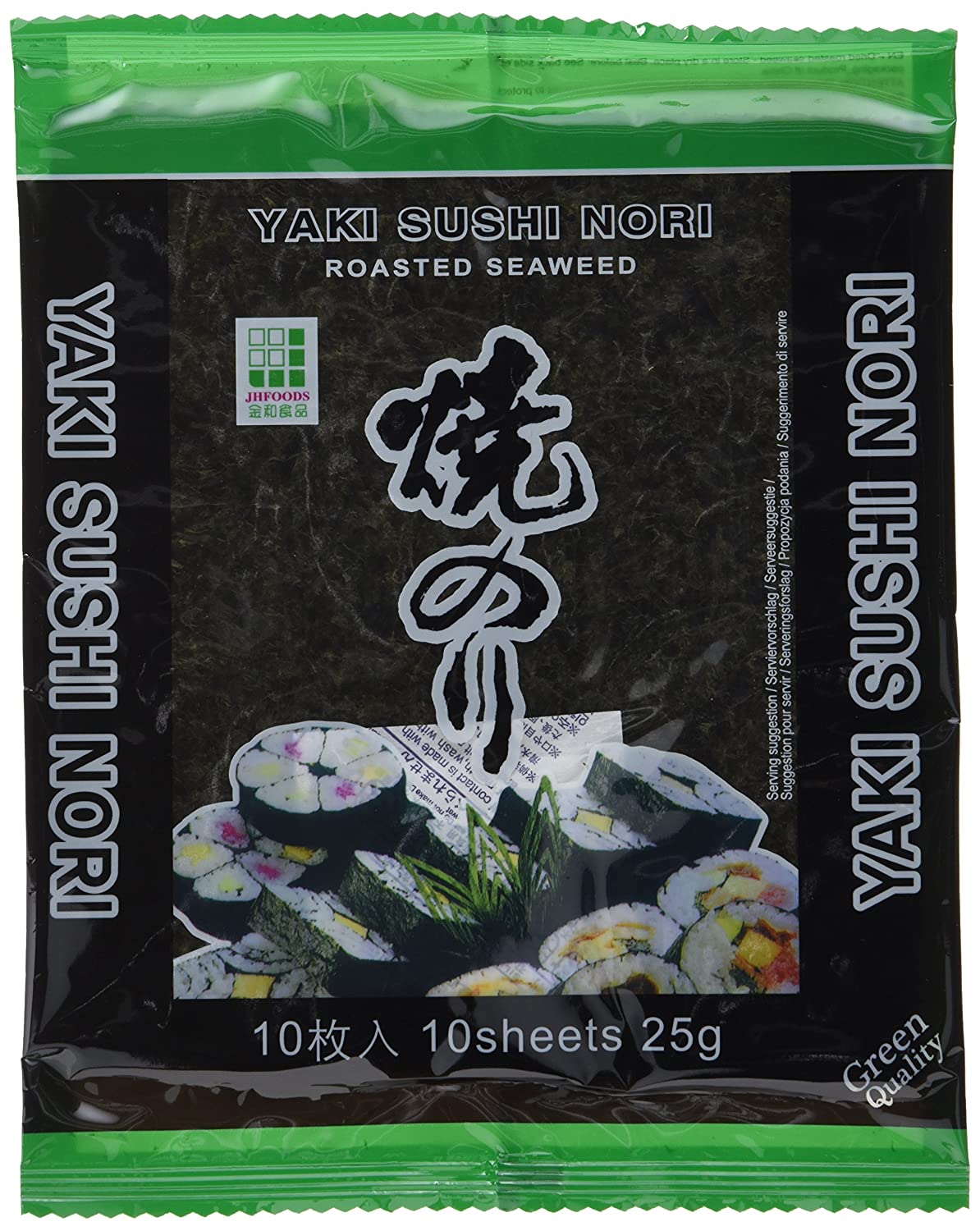 JH Foods Roasted Seaweed for Sushi Nori 25gm - Spice Village