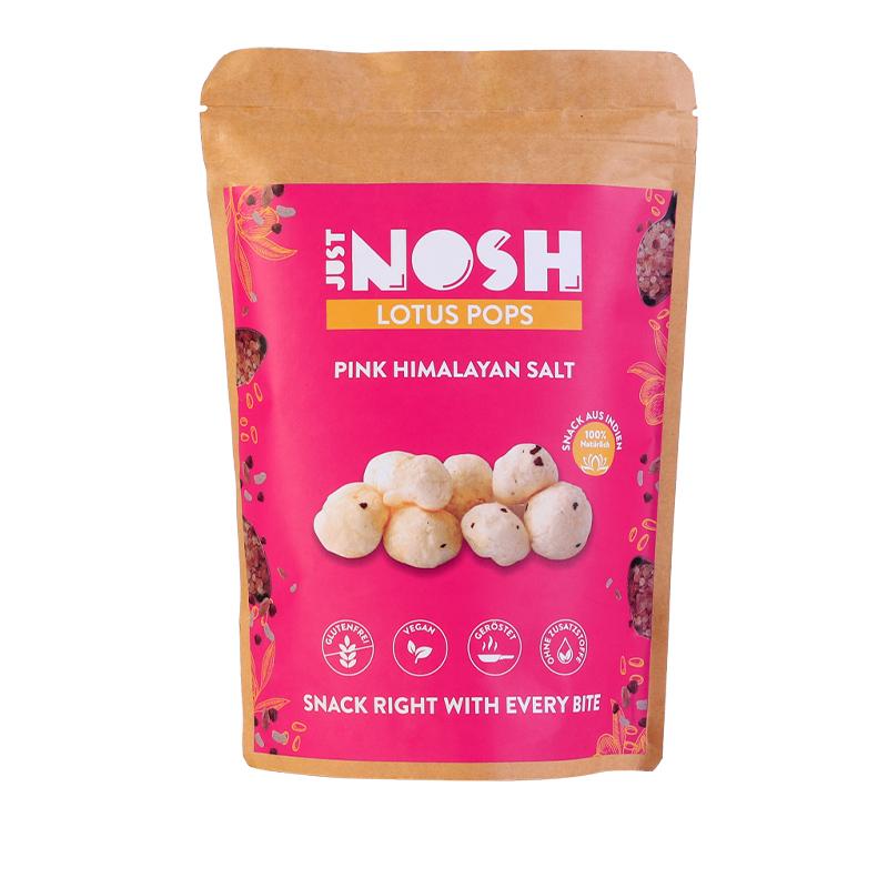 Just Nosh Phool Makhana (Lotus Pops) - Pink Himalayan Salt 30gm - Spice Village