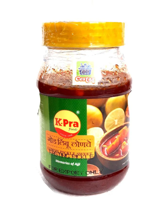 K-Pra Sweet Lime Pickle (For Fasting) 300gm - Spice Village