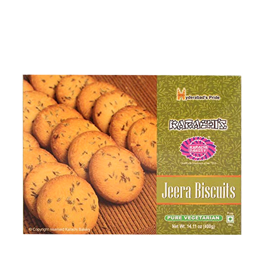 Karachi Bakery Vegan Zeera Biscuits 400gm Spice Village