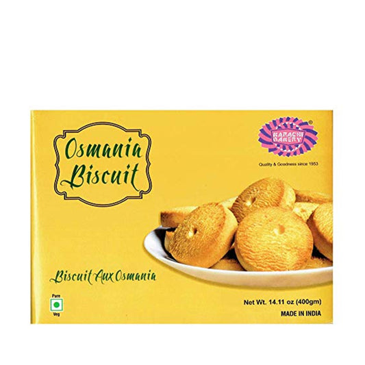 Karachi Bakery Vegan Osmania Biscuits 400gm - Spice Village