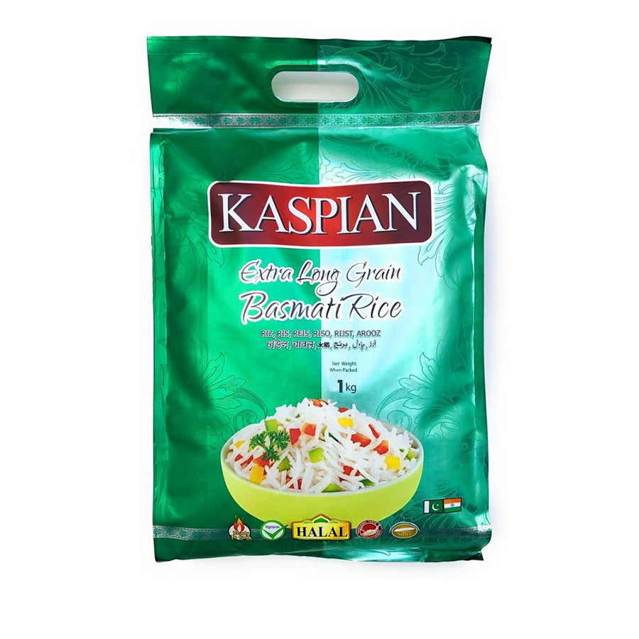 Kaspian Extra Long Basmati Rice 1kg