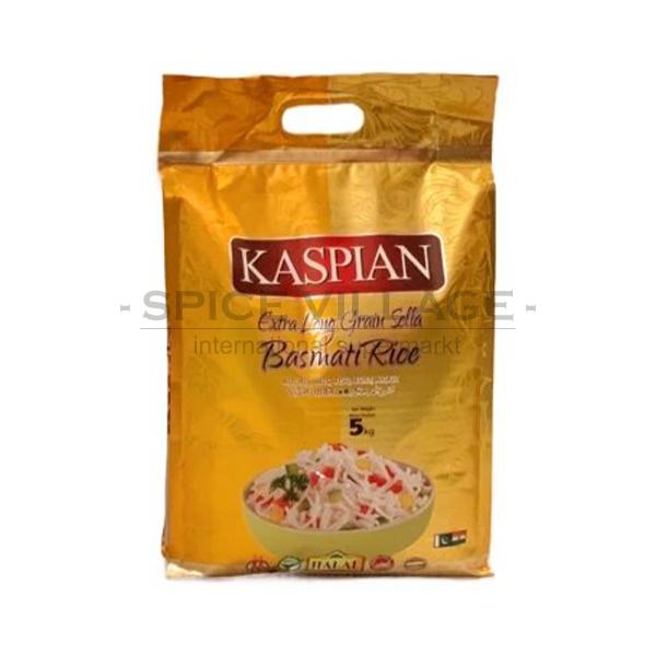 Kaspian Extra Long Sella Basmati Rice 5kg - Spice Village