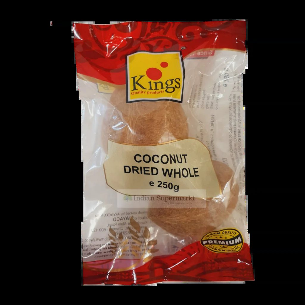 King Dried Coconut Halves 250gm - Spice Village