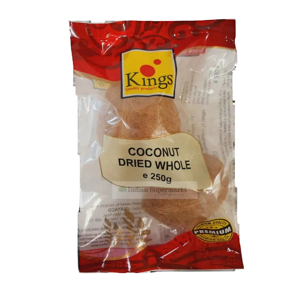 King Dried Coconut Halves 250gm - Spice Village