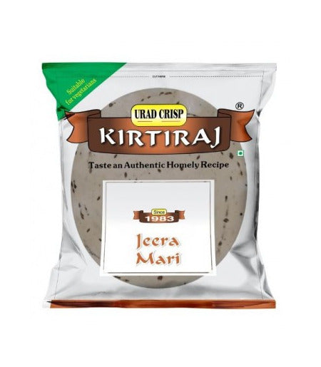 Kirtiraj Papad (Urad Crisps) - Jeera Mari 200gm - Spice Village