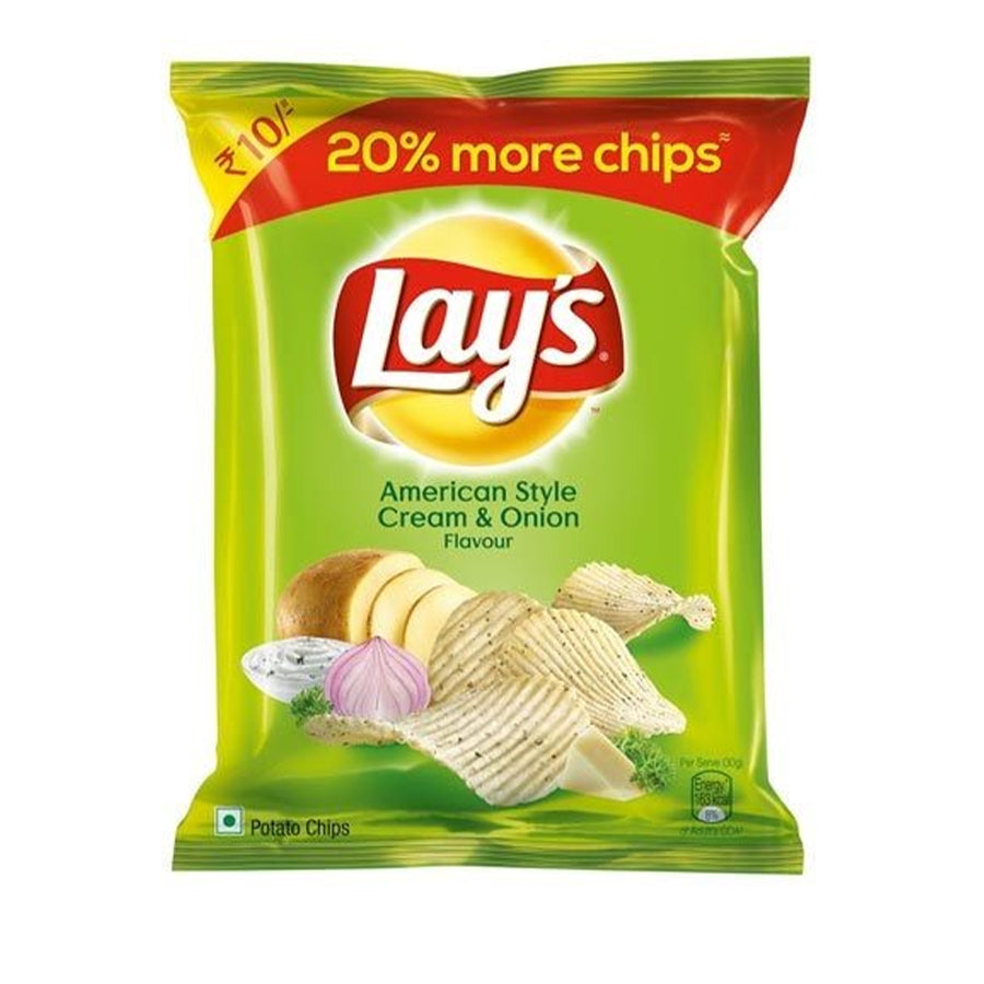 Lays Chips American Style Cream and Onion 52gm - Spice Village