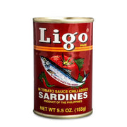 Ligo Sardines in Tomato Sauce With Chili  155gm - Spice Village