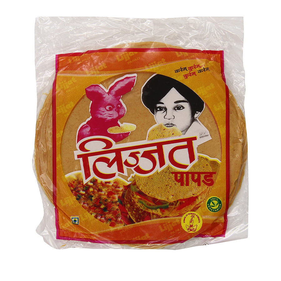 Lijjat Red Chilli Papad 200gm - Spice Village