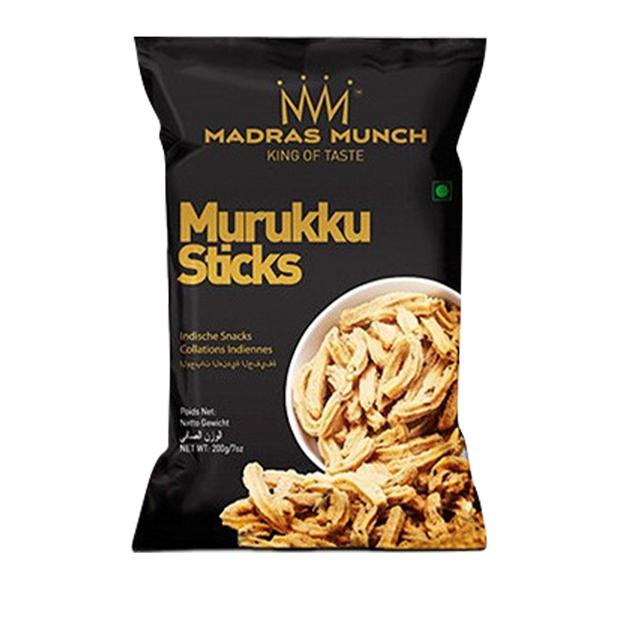 Madras Munch Murukku Sticks 200gm - Spice Village
